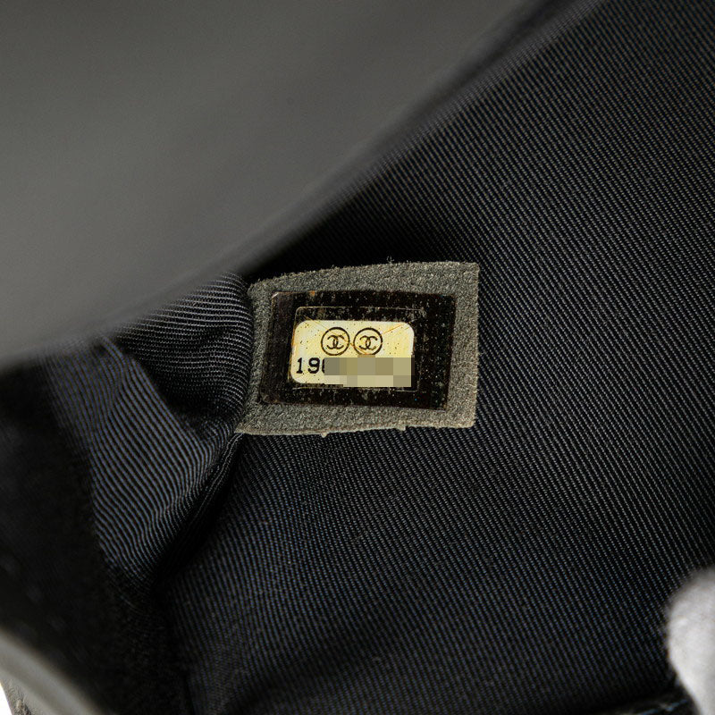 シャネル パリダラス ボーイシャネル ココマーク チェーンショルダーバッグ グレー系 カーフ レディース CHANEL 【中古】