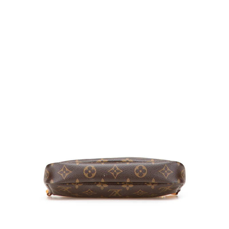 ルイ ヴィトン モノグラム ポシェット アクセソワール アクセサリーポーチ M51980 ブラウン PVC レザー レディース LOUIS VUITTON 【中古】