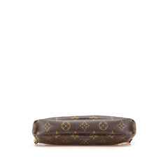 ルイ ヴィトン モノグラム ポシェット アクセソワール アクセサリーポーチ M51980 ブラウン PVC レザー レディース LOUIS VUITTON 【中古】