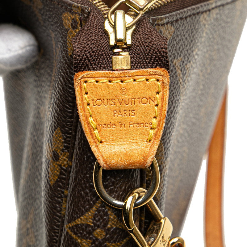 ルイ ヴィトン モノグラム ポシェット アクセソワール アクセサリーポーチ M51980 ブラウン PVC レザー レディース LOUIS VUITTON 【中古】