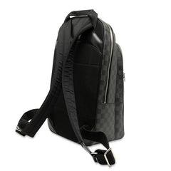 ルイ ヴィトン ダミエ グラフィット ミカエル リュック バックパック N58024 ブラック PVC レザー メンズ LOUIS VUITTON 【中古】