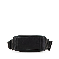 ルイ ヴィトン モノグラム シャドウ ダヌーブPM ショルダーバッグ M43681 ブラック レザー レディース LOUIS VUITTON 【中古】