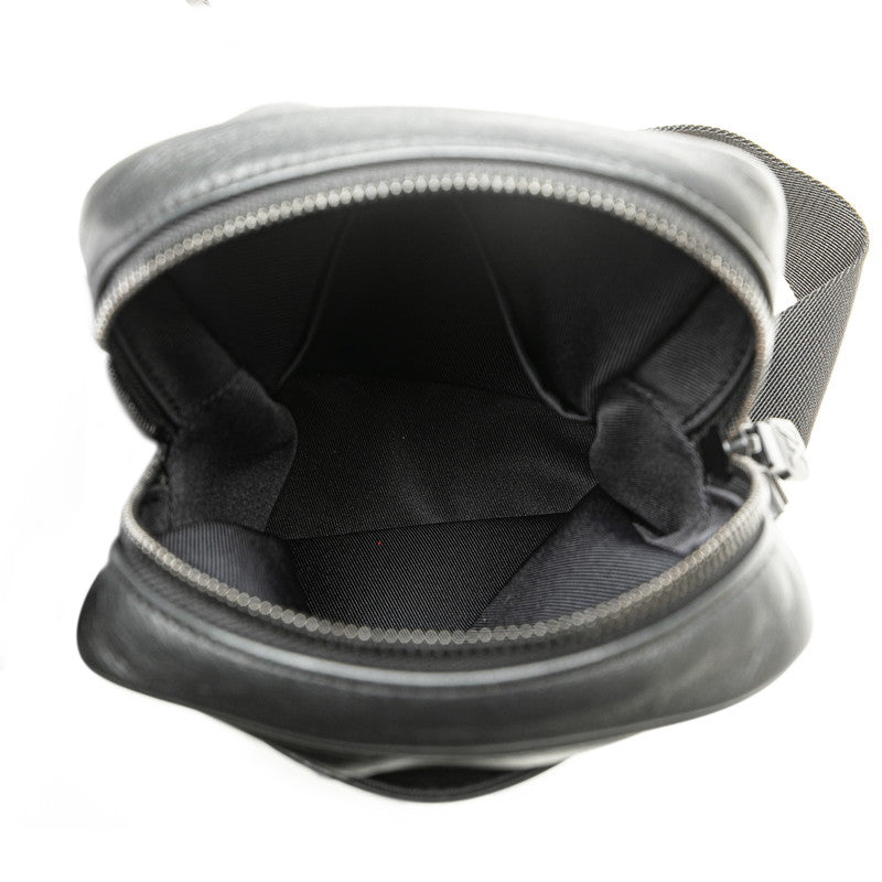 ルイ ヴィトン モノグラム シャドウ ダヌーブPM ショルダーバッグ M43681 ブラック レザー レディース LOUIS VUITTON 【中古】