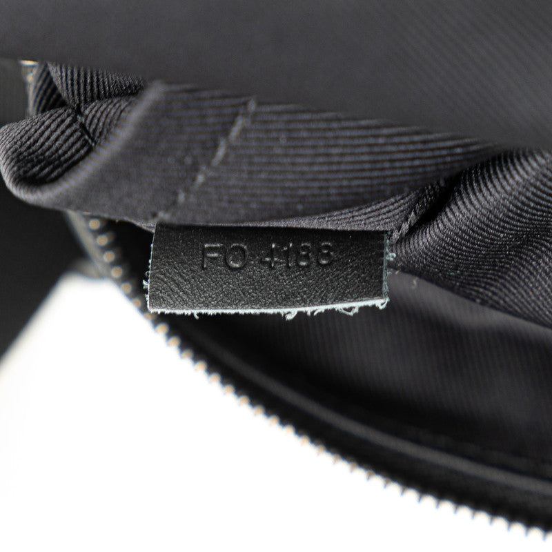 ルイ ヴィトン モノグラム シャドウ ダヌーブPM ショルダーバッグ M43681 ブラック レザー レディース LOUIS VUITTON 【中古】