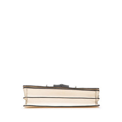 グッチ バンブー ショルダーバッグ 370817 ホワイト グレー レザー レディース GUCCI 【中古】