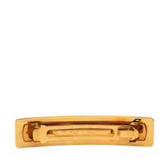 シャネル ロゴ バレッタ ヘアクリップ ゴールド メッキ レディース CHANEL 【中古】