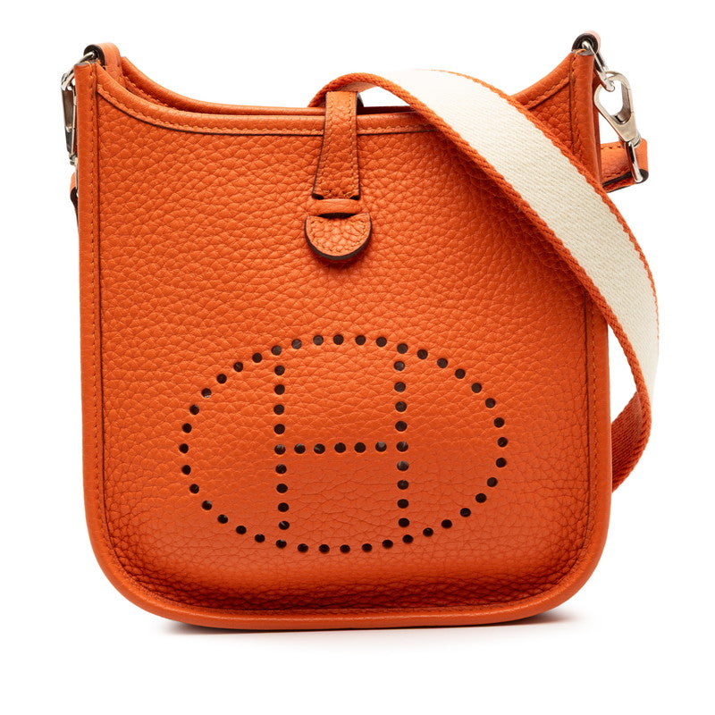 エルメス エブリンTPM 斜め掛け ショルダーバッグ オレンジ トリヨンクレマンス レディース HERMES 【中古】