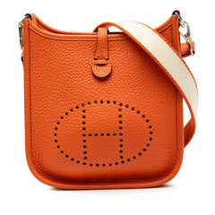 エルメス エブリンTPM 斜め掛け ショルダーバッグ オレンジ トリヨンクレマンス レディース HERMES 【中古】
