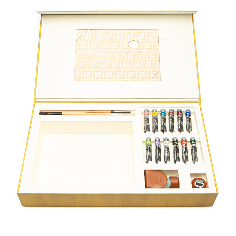 フェンディ 2023年 バゲット ハンドバッグ ショルダーバッグ 2WAY 8BR600 ホワイト リネン レザー レディース FENDI 【中古】