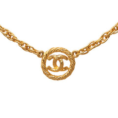 シャネル ココマーク チェーン ネックレス ゴールド メッキ レディース CHANEL 中古