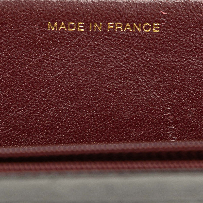 シャネル マトラッセ25 ココマーク プッシュロック チェーン ショルダーバッグ ブラック ラムスキン レディース CHANEL 【中古】