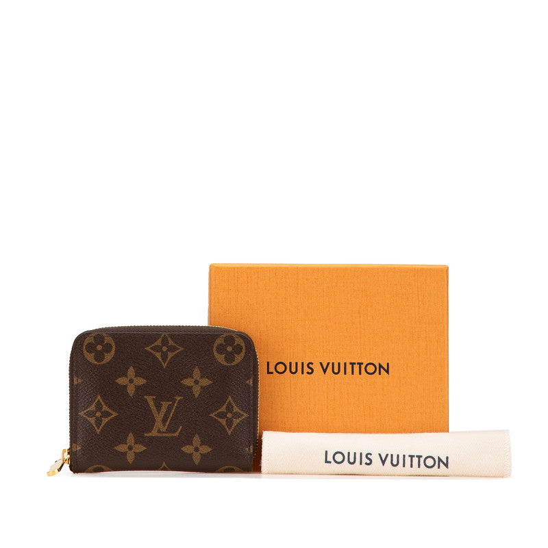 ルイ ヴィトン モノグラム ジッピー コインパース コインケース 小銭入れ M60067 ブラウン PVC レザー レディース LOUIS VUITTON 【中古】