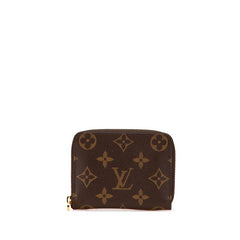 ルイ ヴィトン モノグラム ジッピー コインパース コインケース 小銭入れ M60067 ブラウン PVC レザー レディース LOUIS VUITTON 【中古】