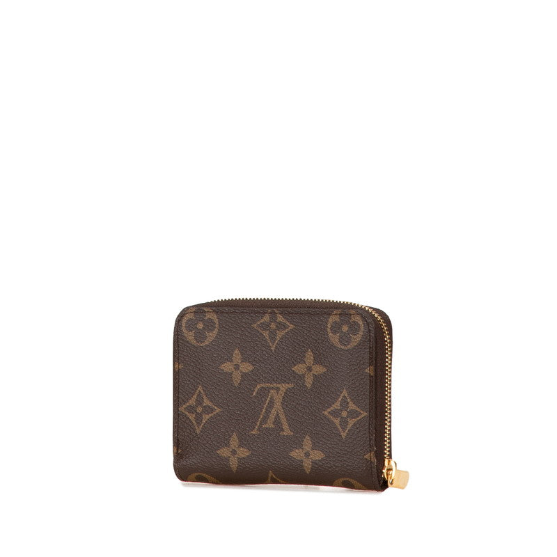 ルイ ヴィトン モノグラム ジッピー コインパース コインケース 小銭入れ M60067 ブラウン PVC レザー レディース LOUIS VUITTON 【中古】