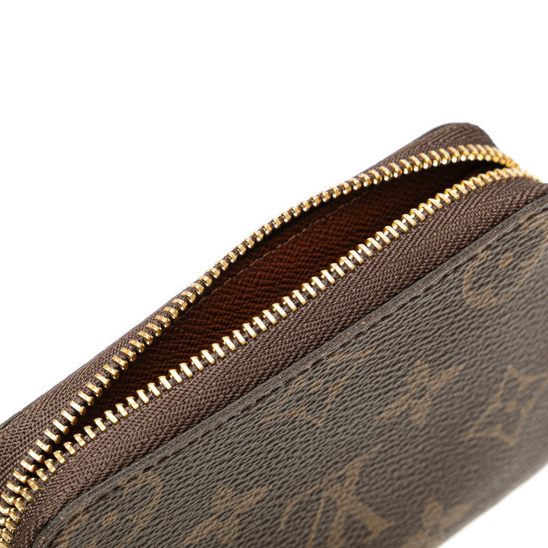 ルイ ヴィトン モノグラム ジッピー コインパース コインケース 小銭入れ M60067 ブラウン PVC レザー レディース LOUIS VUITTON 【中古】