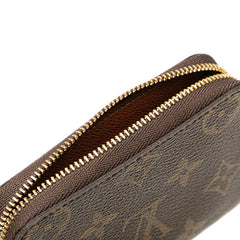 ルイ ヴィトン モノグラム ジッピー コインパース コインケース 小銭入れ M60067 ブラウン PVC レザー レディース LOUIS VUITTON 【中古】