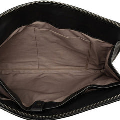 ボッテガヴェネタ イントレチャート クラッチバッグ セカンドバッグ ブラック レザー レディース BOTTEGAVENETA 中古