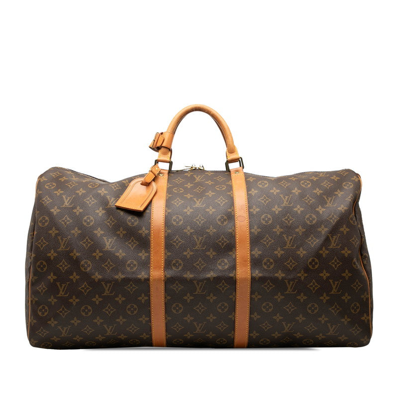 ルイ ヴィトン モノグラム キーポル60 ボストンバッグ トラベルバッグ M41422 ブラウン PVC レザー レディース LOUIS VUITTON 【中古】