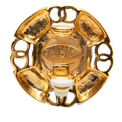 シャネル ヴィンテージ ココマーク イヤリング ゴールド メッキ フェイクパール レディース CHANEL 【中古】