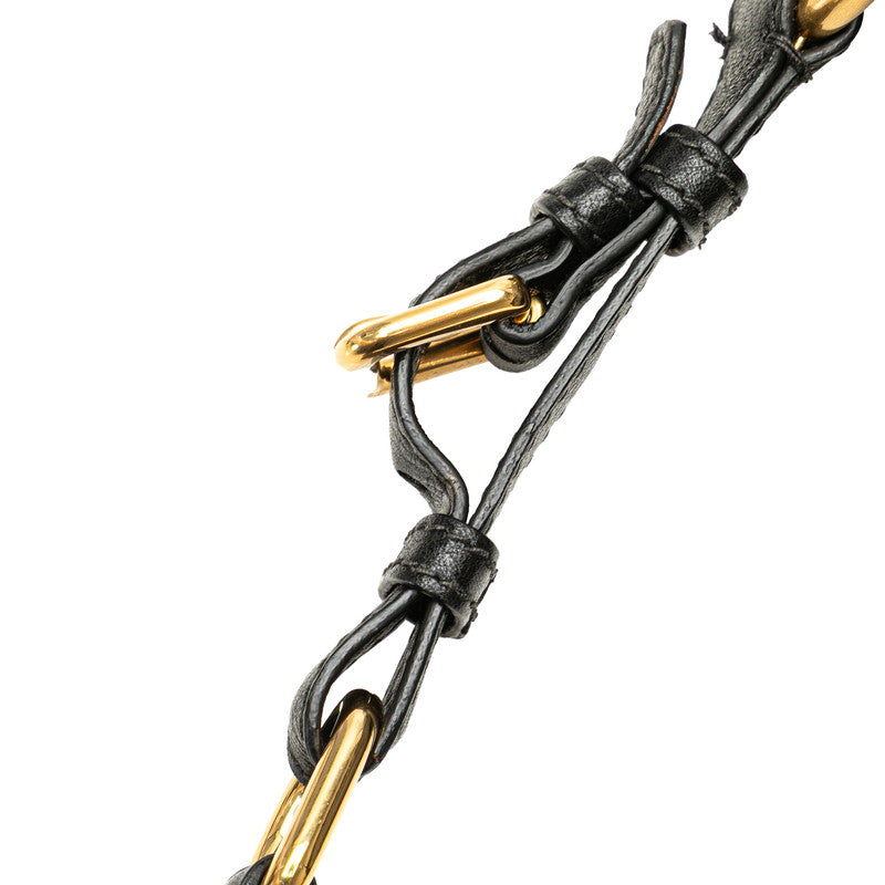 プラダ ワンショルダーバッグ BR4892 ブラック カーフレザー レディース PRADA 【中古】