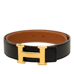 エルメス コンスタンスベルト Hベルト リバーシブル ベルト サイズ 70 ブラック ブラウン トゴ ボックスカーフ レディース HERMES 中古
