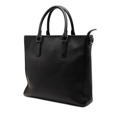 ドルチェアンドガッバーナ トートバッグ ブラック レザー レディース DOLCE&GABBANA 【中古】