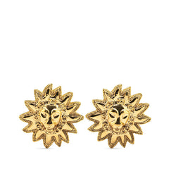 シャネル ヴィンテージ ココマーク ライオン モチーフ イヤリング ゴールド メッキ レディース CHANEL 【中古】