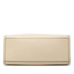 フェンディ サンシャイン ミディアム トートバッグ ショルダーバッグ 2WAY ベージュ アイボリー レザー レディース FENDI 【中古】