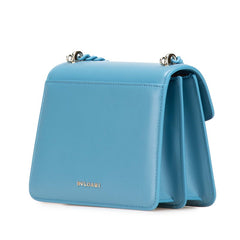 ブルガリ セルペンティ チェーン ハンドバッグ ショルダーバッグ 2WAY ブルー レザー レディース BVLGARI 【中古】