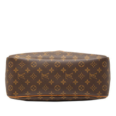 ルイ ヴィトン モノグラム ドーヴィル ハンドバッグ M47270 ブラウン PVC レザー レディース LOUIS VUITTON 【中古】