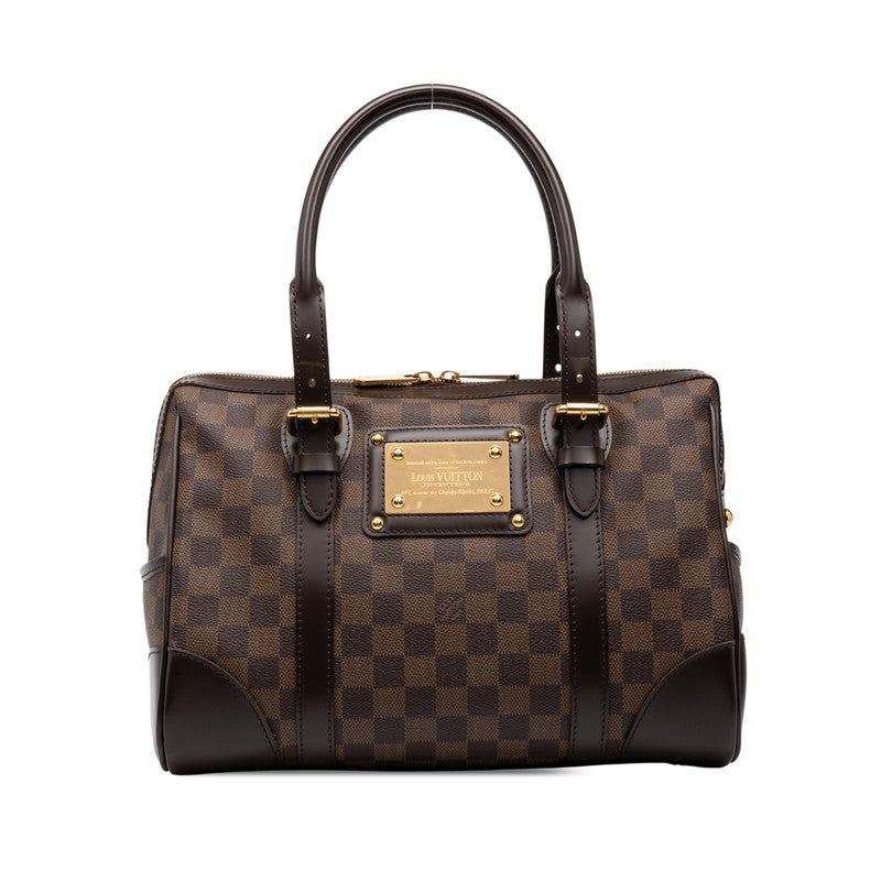 ルイ ヴィトン ダミエ バークレー ハンドバッグ ミニボストンバッグ N52000 ブラウン PVC レザー レディース LOUIS VUITTON 中古