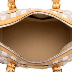 ルイ ヴィトン ダミエ アズール バークレー ハンドバッグ N52001 ホワイト PVC レザー レディース LOUIS VUITTON 中古