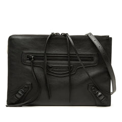 バレンシアガ ネオクラシック クラッチバッグ ショルダーバッグ 2WAY 640113 ブラック レザー レディース BALENCIAGA 中古