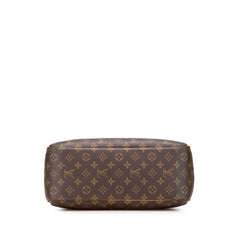 ルイ ヴィトン モノグラム ドーヴィル ハンドバッグ M47270 ブラウン PVC レザー レディース LOUIS VUITTON 【中古】