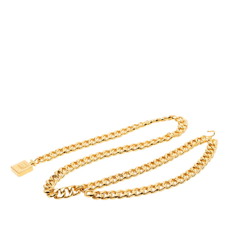 シャネル パフュームボトル ロゴ チェーン ベルト ゴールド メッキ レディース CHANEL 【中古】