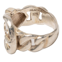エルメス ブックルセリエ リング 指輪 SV925 シルバー レディース HERMES 【中古】