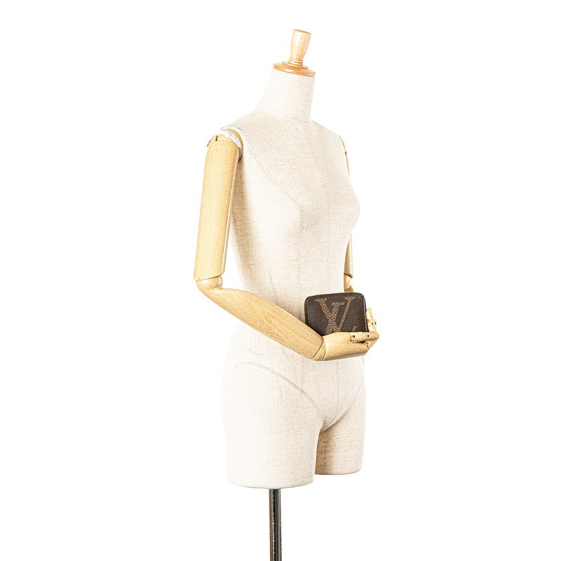 ルイ ヴィトン モノグラム ジャイアント ジッピー コインパース コインケース M67690 ブラウン PVC メッキ レディース LOUIS VUITTON 【中古】