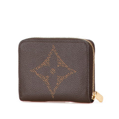 ルイ ヴィトン モノグラム ジャイアント ジッピー コインパース コインケース M67690 ブラウン PVC メッキ レディース LOUIS VUITTON 【中古】