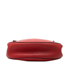 クロエ ドリュー 斜めかけ チェーン ショルダーバッグ 04165765 レッド ゴールド レザー レディース Chloe 【中古】