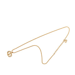 ディオール CDロゴ ペンダント ネックレス ゴールド メッキ GP レディース Dior 【中古】
