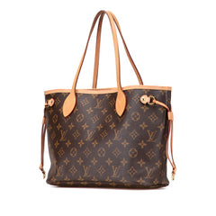ルイ ヴィトン モノグラム ネヴァーフルPM ハンドバッグ トートバッグ M41245 ブラウン ビヴォワンヌ PVC レザー レディース LOUIS VUITTON 【中古】