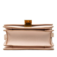 セリーヌ クラシックボックス スモール 斜め掛け ショルダーバッグ ピンクベージュ レザー レディース CELINE 【中古】