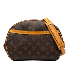 ルイ ヴィトン モノグラム ブロワ 斜め掛け ショルダーバッグ M51221 ブラウン PVC レザー レディース LOUIS VUITTON 中古