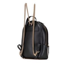 グッチ ソーホー インターロッキングG チェーン リュック バックパック 431570 ブラック レザー レディース GUCCI 【中古】