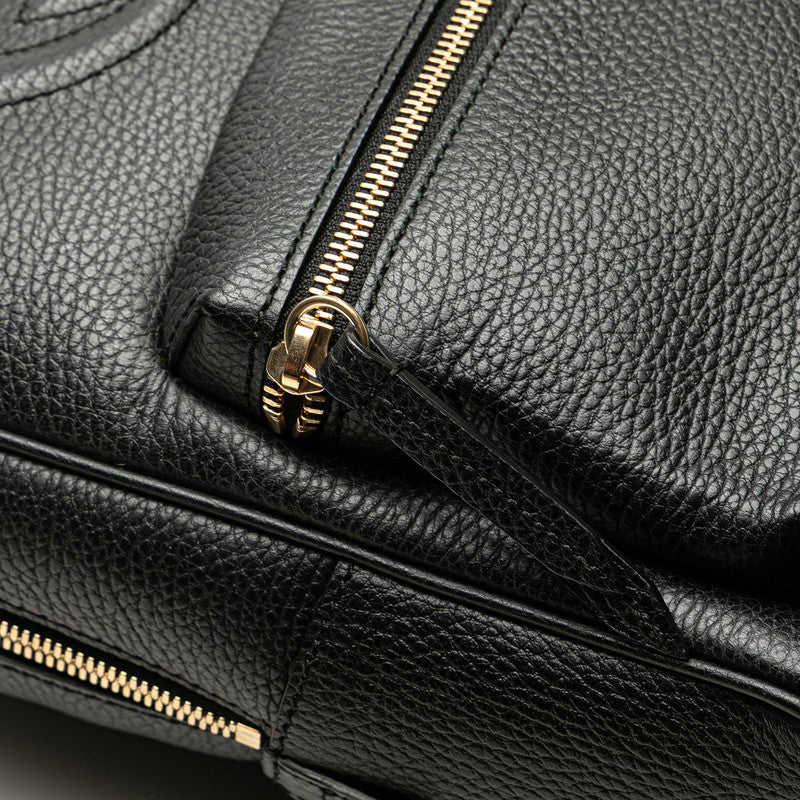 グッチ ソーホー インターロッキングG チェーン リュック バックパック 431570 ブラック レザー レディース GUCCI 【中古】