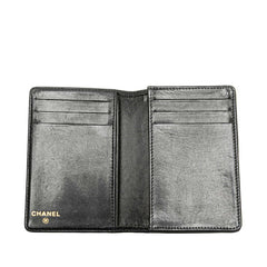 シャネル ココマーク カードケース パスケース ブラック キャビアスキン レディース CHANEL 【中古】