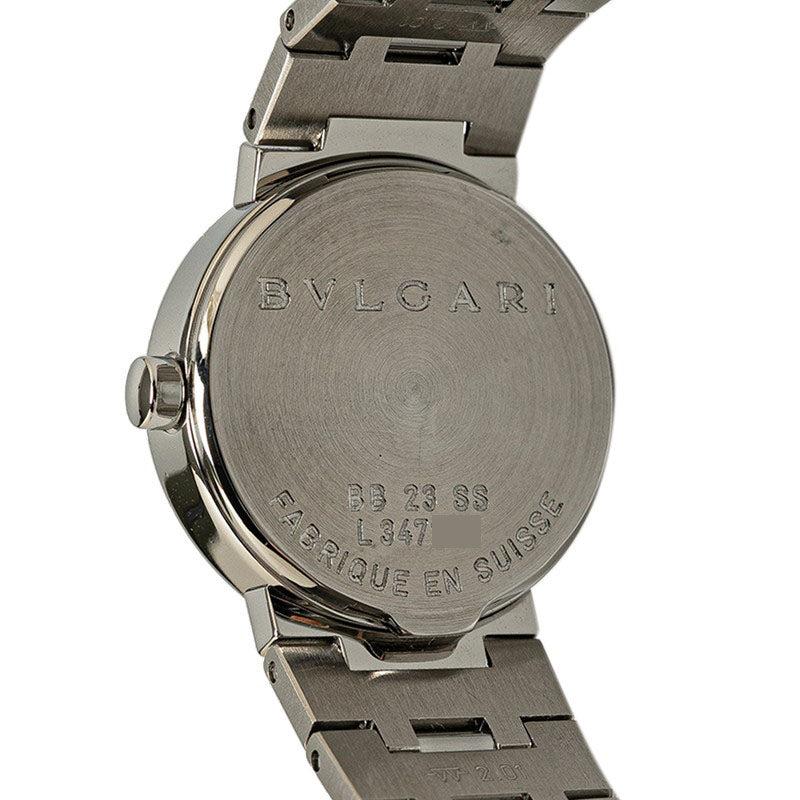 ブルガリ ブルガリブルガリ 腕時計 BB23SS クオーツ ブラック文字盤 ステンレススチール レディース BVLGARI 【中古】
