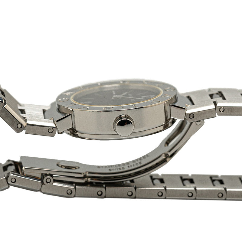 ブルガリ ブルガリブルガリ 腕時計 BB23SS クオーツ ブラック文字盤 ステンレススチール レディース BVLGARI 【中古】