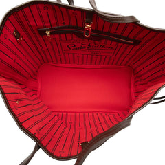 ルイ ヴィトン ダミエ ネヴァーフルMM トートバッグ ショルダーバッグ N40599 ブラウン PVC レザー レディース LOUIS VUITTON 【中古】