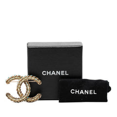 シャネル ココマーク ブローチ 17P刻印 ゴールド メッキ ラインストーン レディース CHANEL 【中古】